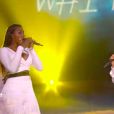 Aya Nakamura et Whitney dans "The Voice 8" sur TF1, le 6 juin 2019.