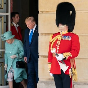 La reine Elizabeth II et Donald Trump au palais de Buckingham à Londres le 3 juin 2019
