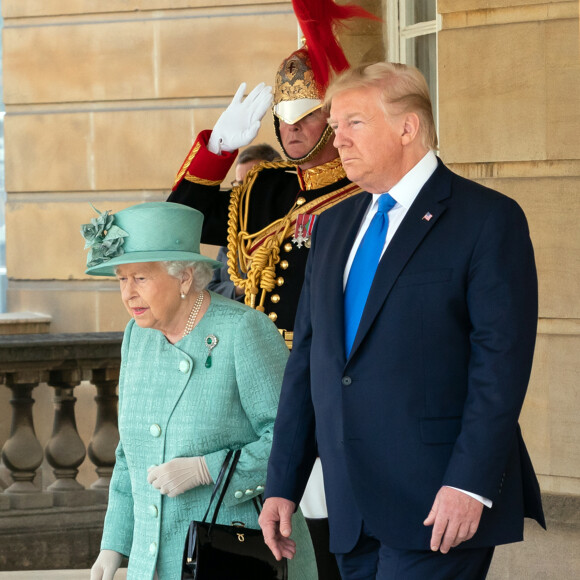 La reine Elizabeth II et Donald Trump au palais de Buckingham à Londres le 3 juin 2019