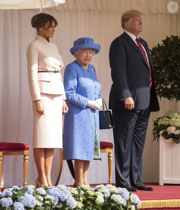 La reine Elizabeth II a accueilli Donald Trump au château de Windsor le 13 juillet 2018