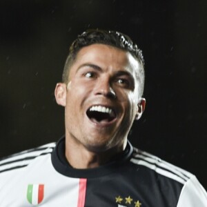 Cristiano Ronaldo - La Juventus fête son 35ème titre de Champion d'Italie à Turin le 19 mai 2019.