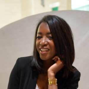 Hapsatou Sy lors de la remise des prix CréAdie à Paris. Le 11 avril 2019 © Veeren / Bestimage