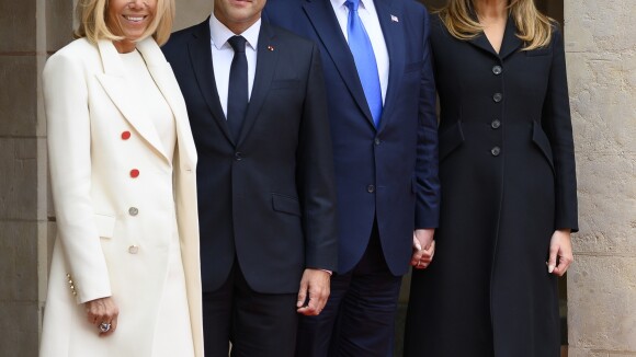 Brigitte Macron : Chic pour le D-day et restaurant étoilé avec Melania Trump