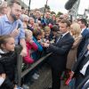 Le président Emmanuel Macron, Brigitte Macron lors de l'hommage aux 177 commandos Kieffer lors du 75ème anniversaire du débarquement à Colleville-Montgomery le 6 juin 2019. © Jacques Witt / Pool / Bestimage