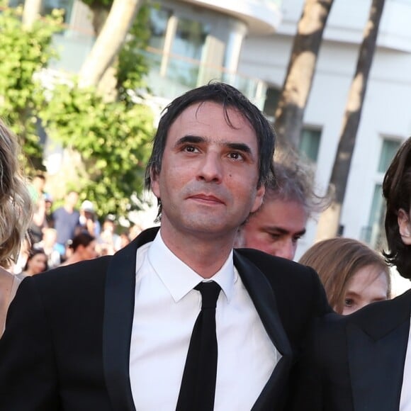 Valeria Bruni-Tedeschi, Samuel Benchetrit, son fils Jules Benchetrit - Montée des marches du film "Carol" lors du 68e Festival International du Film de Cannes, à Cannes le 17 mai 2015.