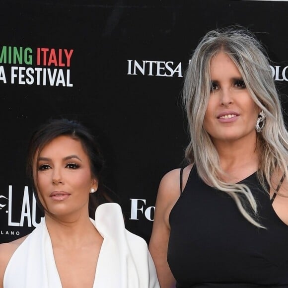 Eva Longoria, Tiziana Rocca lors de la soirée d'ouverture du festival "Filming Italy Sardegna" au Forte Village Resort à Cagliari, Sardaigne, Italie, le 13 juin 2019.