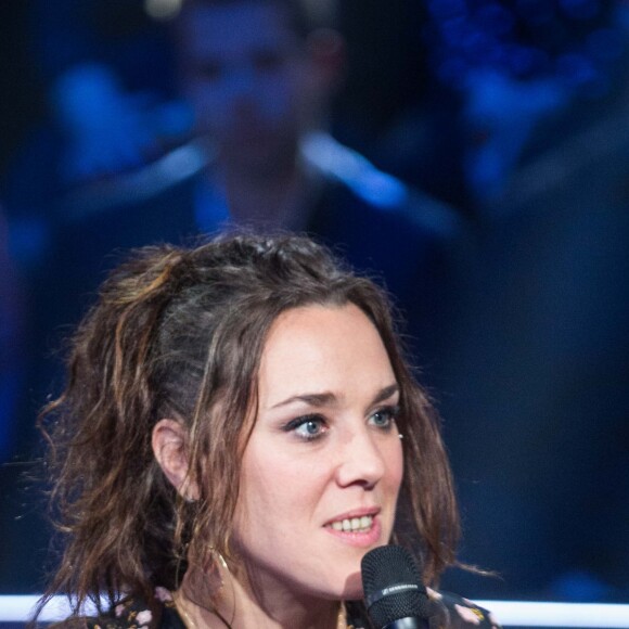 Exclusif - Enregistrement de l'émission "Bon anniversaire Veronique Sanson" qui sera diffusée le 26 Avril 2019 à 21 heures sur France 3. Paris le 8 Avril 2019. Une grande soirée événement avec Véronique Sanson et ses amis. L'émission mettra à l'honneur les grandes dates de la vie de l'artiste. Pour chacune d'entre elles, la chanteuse devra replonger dans ses souvenirs pour retrouver à quel événement de sa vie cette date correspond. Une fois cet événement découvert, une surprise préparée dans le plus grand secret lui sera réservée par ses proches et les artistes qu'elle aime : des chansons en duo et en solo, des sketches inédits, des happenings. © Cyril Moreau / Bestimage