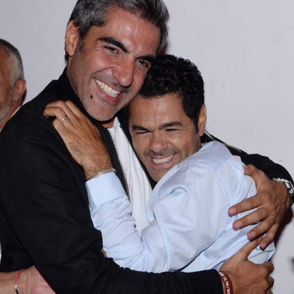 Exclusif - Ary Abittan et Jamel Debbouze assistent à la fête de clôture du 9ème festival "Marrakech du Rire 2018" au Palais Bahia de Marrakech au Maroc le 15 juin 2019. © Rachid Bellak/Bestimage