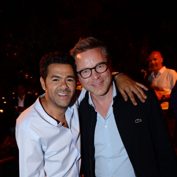 Exclusif - Jamel Debbouze et Guillaume de Tonquédec assistent à la fête de clôture du 9ème festival "Marrakech du Rire 2018" au Palais Bahia de Marrakech au Maroc le 15 juin 2019. © Rachid Bellak/Bestimage