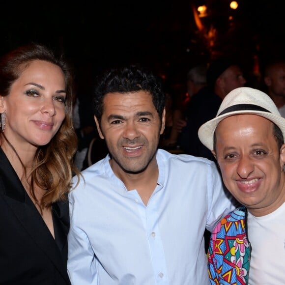 Exclusif - Mélissa Theuriau et son mari Jamel Debbouze et Booder assistent à la fête de clôture du 9ème festival "Marrakech du Rire 2018" au Palais Bahia de Marrakech au Maroc le 15 juin 2019. © Rachid Bellak/Bestimage