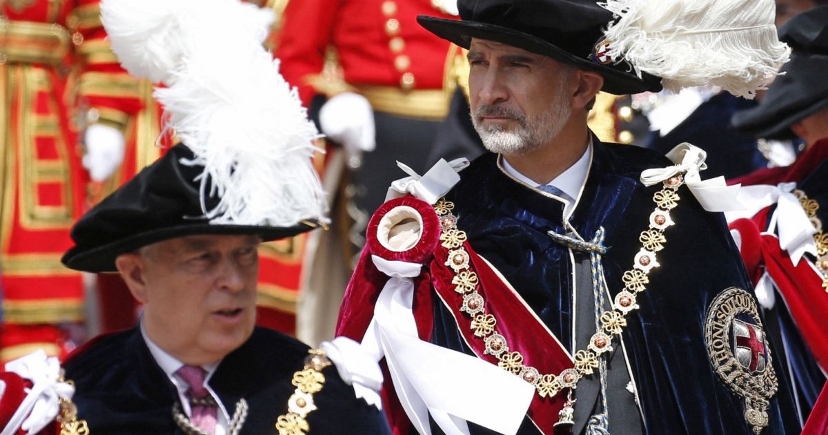 Le roi Felipe VI d'Espagne le 17 juin 2019 au château de ...