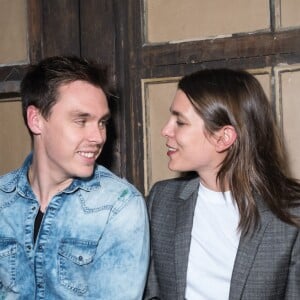 Camille Gottlieb, Louis Ducruet, Charlotte Casiraghi-Rassam et la princesse Stéphanie de Monaco - Défilé Alter Designs mode homme printemps-été 2020, le premier défilé de Pauline Ducruet dans le cadre de la Fashion Week de Paris à la Cartonnerie à Paris le 18 juin 2019. © Cyril Moreau/Bestimage