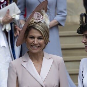 La reine Maxima des Pays-Bas, Catherine (Kate) Middleton, duchesse de Cambridge, lors de la cérémonie annuelle de l'Ordre de la Jarretière (Garter Service) au château de Windsor. 17/06/2019 - Windsor