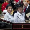 La reine Letizia d'Espagne, Catherine (Kate) Middleton, duchesse de Cambridge, lors de la cérémonie annuelle de l'Ordre de la Jarretière (Garter Service) au château de Windsor. 17/06/2019 - Windsor