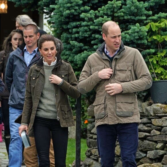 Le prince William, duc de Cambridge, et Catherine Kate Middleton, duchesse de Cambridge, participent aux activités de la ferme Deepdale Hall à Patterdale le 11 juin 2019.