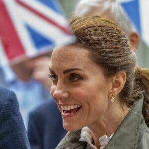 Catherine Kate Middleton, duchesse de Cambridge, lors d'une rencontre avec les bénévoles et les bénéficiaires de la Fondation Cumbria à Keswick le 11 juin 2019 Keswick