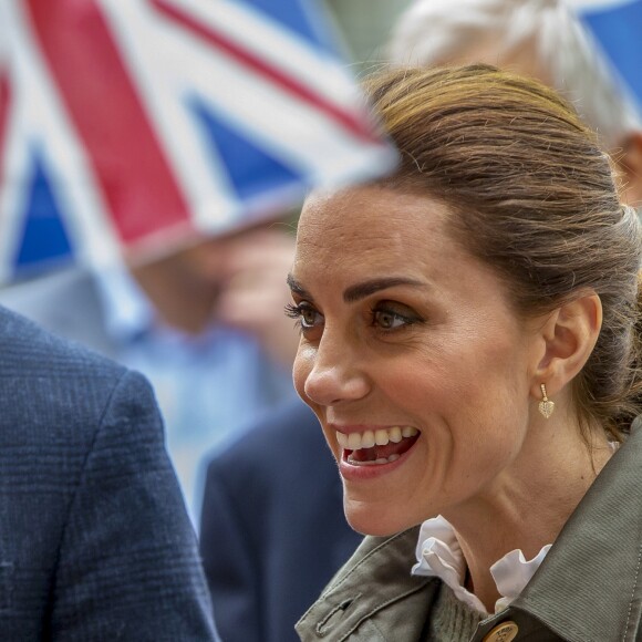 Catherine Kate Middleton, duchesse de Cambridge, lors d'une rencontre avec les bénévoles et les bénéficiaires de la Fondation Cumbria à Keswick le 11 juin 2019 Keswick