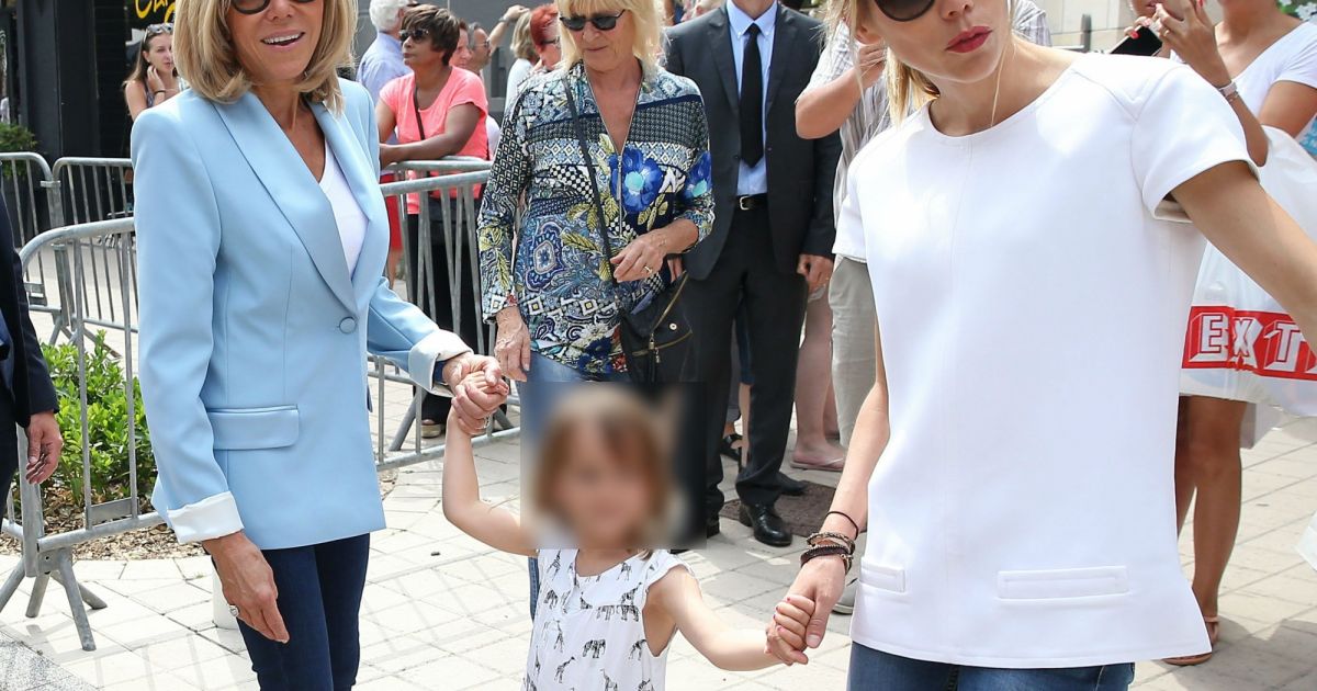 La Première Dame Brigitte Macron (Trogneux), Sa Fille Tiphaine Auzière ...