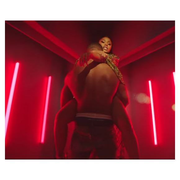 Nicki Minaj et son chéri Kenneth Perry dans le clip Megatron publié en juin 2019.