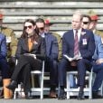 Jacinda Ardern, Première ministre néo-zélandais , le prince William, duc de Cambridge au service commémoratif de la journée ANZAC à Auckland, le 24 avril 2019.