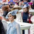 Catherine (Kate) Middleton, duchesse de Cambridge, le prince William, duc de Cambridge - La famille royale britannique et les souverains néerlandais lors de la première journée des courses d'Ascot 2019, à Ascot, Royaume Uni, le 18 juin 2019.