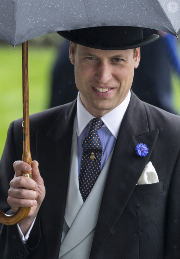 Le prince William, duc de Cambridge - La famille royale britannique et les souverains néerlandais lors de la première journée des courses d'Ascot 2019, à Ascot, Royaume Uni, le 18 juin 2019.