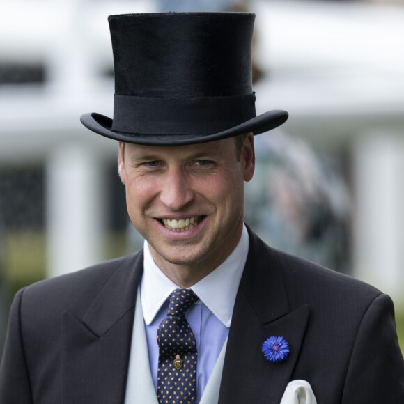 Le prince William, duc de Cambridge - La famille royale britannique et les souverains néerlandais lors de la première journée des courses d'Ascot 2019, à Ascot, Royaume Uni, le 18 juin 2019.