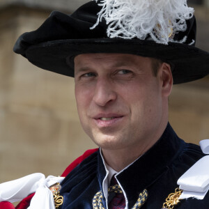 Le prince William, duc de Cambridge, lors de la cérémonie annuelle de l'Ordre de la Jarretière (Garter Service) au château de Windsor, le 17 juin 2019.