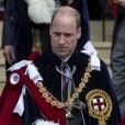 Le prince William, duc de Cambridge, lors de la cérémonie annuelle de l'Ordre de la Jarretière (Garter Service) au château de Windsor, le 17 juin 2019.