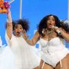 Lizzo sur scène lors de la 7ème cérémonie des "BET Awards" au Staples Center à Los Angeles, le 23 juin 2019.