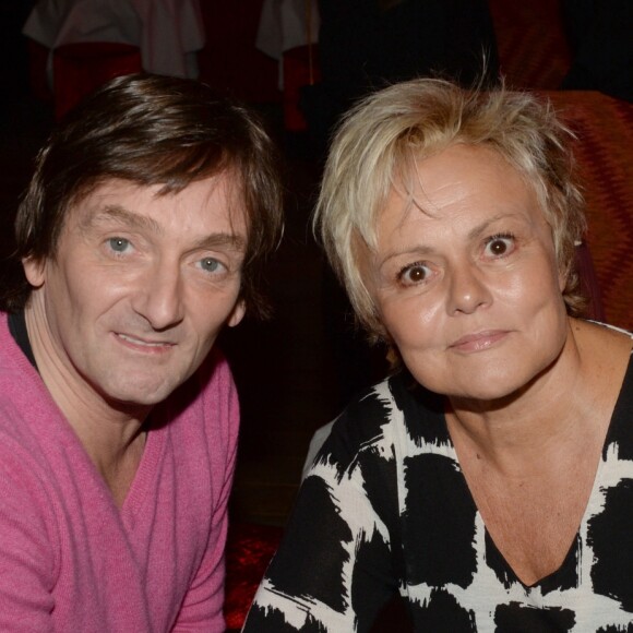 Exclusif - Pierre Palmade, Muriel Robin - Inauguration du restaurant péruvien "Manko" de la star mondiale de la cuisine sud-américiane, Gaston Acurio au 15, avenue Montaigne à Paris le 5 février 2016. © Rachid Bellak/Bestimage