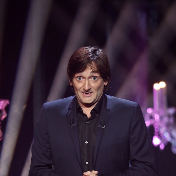 Exclusif - Pierre Palmade - Spectacle "Elles se croient toutes Joly" en hommage à Sylvie Joly, mis en scène par Pierre Palmade, au théâtre de Paris dans le 9e arrondissement à Paris, le 26 octobre 2015, qui sera diffusé le 15 janvier 2016 sur France 3. © Dominique Jacovides - Romuald Meigneux / Bestimage