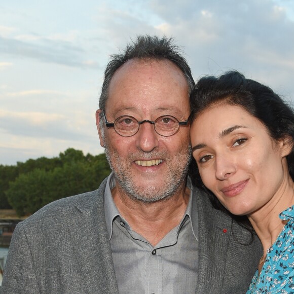 Jean Reno et sa femme Zofia Borucka - Soirée du 90e anniversaire de Line Renaud sur le Bateau Potel et Chabot "Pavillon Seine" à Paris le 2 juillet 2018. © Coadic Guirec/Bestimage