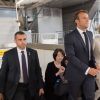 Le président de la République française Emmanuel Macron et sa femme la Première Dame Brigitte Macron arrivent à la gare de Tokyo pour prendre le Shinkansen, le train à grande vitesse japonais, à destination de Kyoto, Japon, le 27 juin 2019. © Jacques Witt/Pool/Bestimage