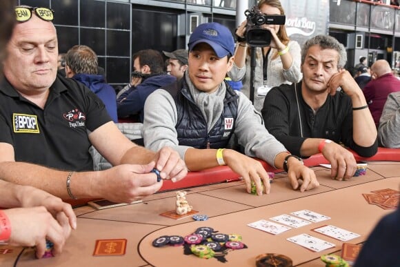 Frédéric Chau - Winamax Poker Tour, le plus grand tournoi de poker gratuit d'Europe à la Grande Halle de la Villette à Paris le 5 novembre 2016. © Pierre Perusseau/Bestimage