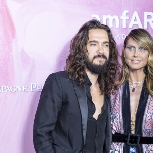 Heidi Klum et son fiancé Tom Kaulitz assistent à la soirée amfAr à l'hôtel Peninsula à Paris, le 30 juin 2019. © Olivier Borde/Bestimage