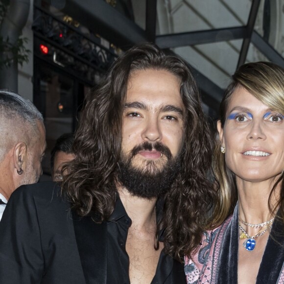 Heidi Klum et son fiancé Tom Kaulitz assistent à la soirée amfAr à l'hôtel Peninsula à Paris, le 30 juin 2019. © Olivier Borde/Bestimage