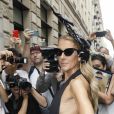 Céline Dion arrive au Pavillon Cambon pour assister au défilé Schiaparelli haute couture Automne-Hiver 2019/2020 à Paris le 1er juillet 2019. © Veeren Ramsamy-Christophe Clovis/Bestimage