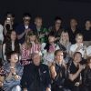 Diego Della Valle, Céline Dion, Pepe Munoz, Isabelle Huppert assistent au défilé Schiaparelli haute couture Automne-Hiver 2019/2020 à Paris le 1er juillet 2019. © Olivier Borde/Bestimage