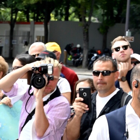 Celine Dion arrive à l'hôtel de Crillon à Paris le 1er juillet 2019.