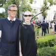 Jean-Pascal Hesse et Maryse Gaspard - Dîner de gala du comité français pour la sauvegarde de Venise à l'hôtel de Galliffet, siège de l'Institut Culturel Italien, Paris le 4 juillet 2019. © Marc Ausset-Lacroix/Bestimage