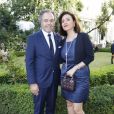 Luc Chatel et son épouse Mahnaz Hatami - Dîner de gala du comité français pour la sauvegarde de Venise à l'hôtel de Galliffet, siège de l'Institut Culturel Italien, Paris le 4 juillet 2019. © Marc Ausset-Lacroix/Bestimage