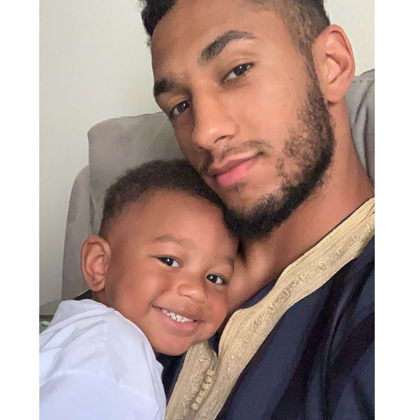 Tony Yoka et son fils Ali sur Instagram.