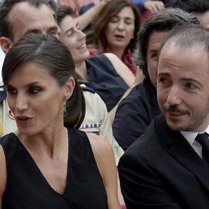 La reine Letizia d'Espagne lors de l'inauguration de la 9e édition du "Atlantida Film Festival" à Majorque le 2 juillet 2019