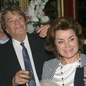 Bernard Tapie et sa femme Dominique - Michou fête ses 85 ans et les 60 ans de son cabaret à Paris le 20 juin 2016.