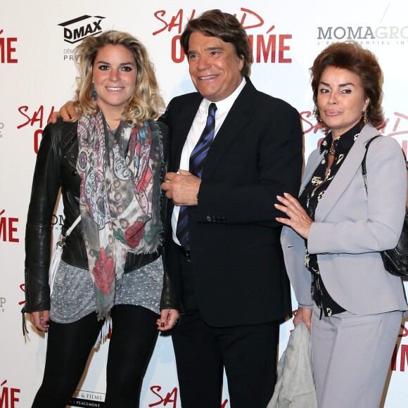 Bernard Tapie avec sa femme Dominique et sa fille Sophie - Avant-première de 'Salaud on t'aime' à l'UGC Normandie sur les Champs-Elysées à Paris le 31 mars 2014.