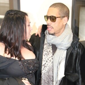 Exclusif - Béatrice Dalle et JoeyStarr se retrouvent le temps d'une soirée lors du vernissage de Richard Aujard à la galerie Laurent Strouk à Paris le 9 janvier 2014.