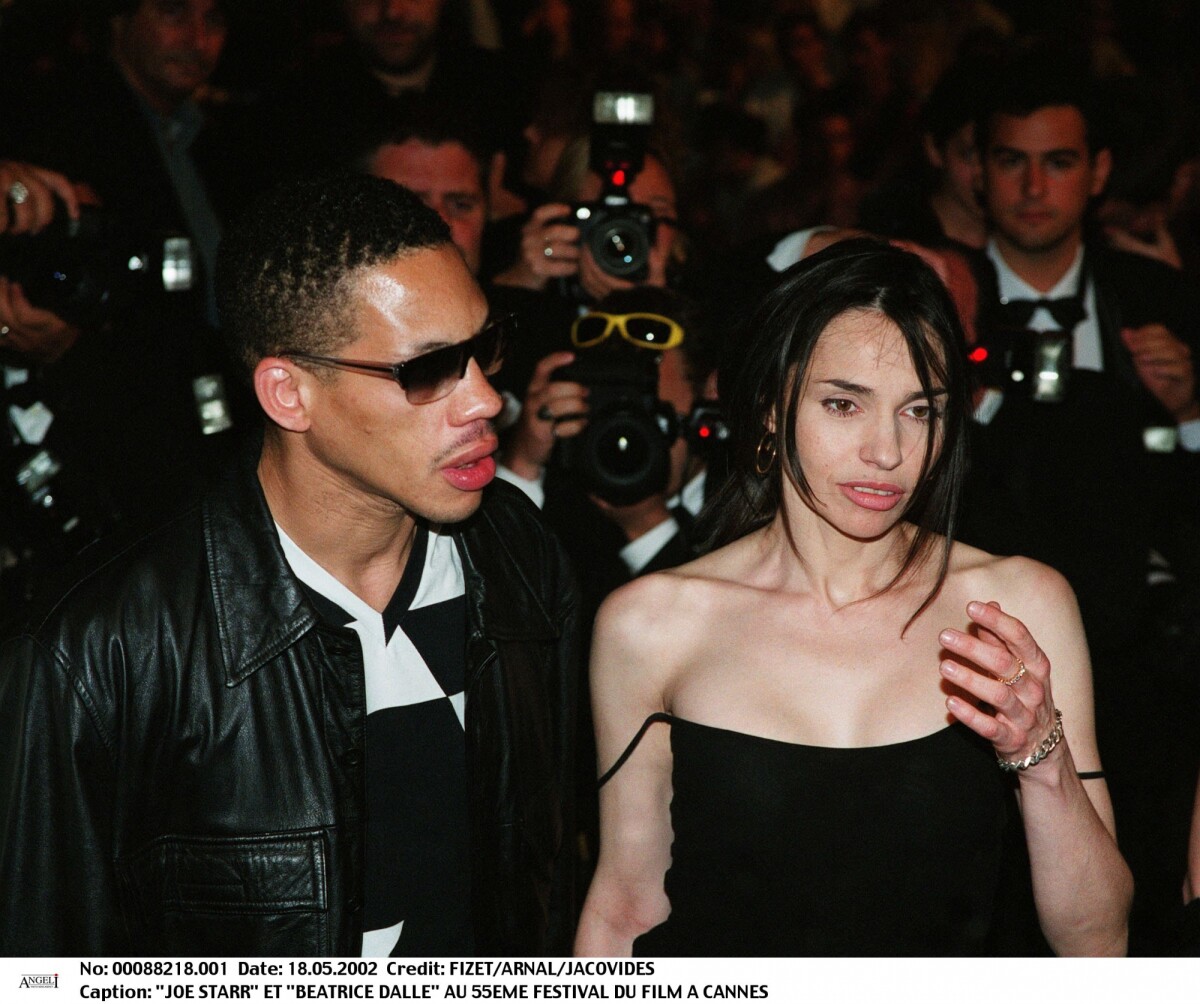 Photo B atrice Dalle et JoeyStarr Cannes en 2002 Purepeople