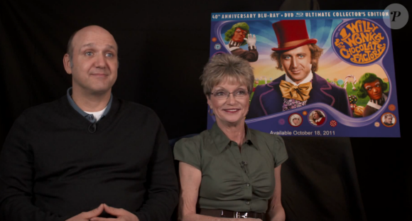 Denise Nickerson en interview pour les 40 ans du film "Charlie et la chocolaterie", en 2011.