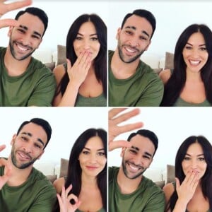 Adil Rami et Sidonie Biémont